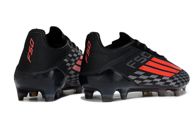 Men's Adidas F50 Pro FG Football Boots - Black/Bright Red/White