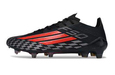Men's Adidas F50 Pro FG Football Boots - Black/Bright Red/White