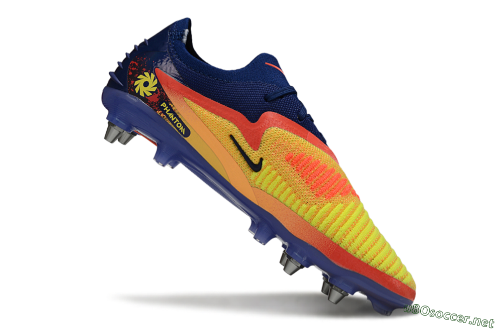 Unisex Nike Phantom 6 Low Elite SG Football Boots - Yellow/Bright Yellow/Deep Blue 4