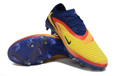 Unisex Nike Phantom 6 Low Elite SG Football Boots - Yellow/Bright Yellow/Deep Blue