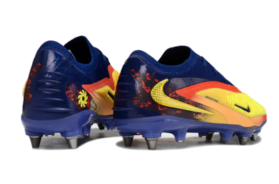 Unisex Nike Phantom 6 Low Elite SG Football Boots - Yellow/Bright Yellow/Deep Blue