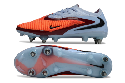 Unisex Nike Phantom 6 Low Elite SG Football Boots - Orange/Crimson Red/Sky Blue