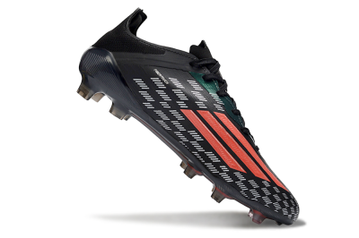 Men's Adidas F50 Pro FG Football Boots - Black/Electric Red/Neon Green
