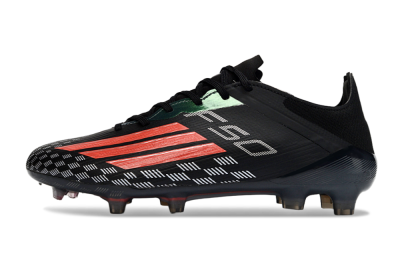 Men's Adidas F50 Pro FG Football Boots - Black/Electric Red/Neon Green