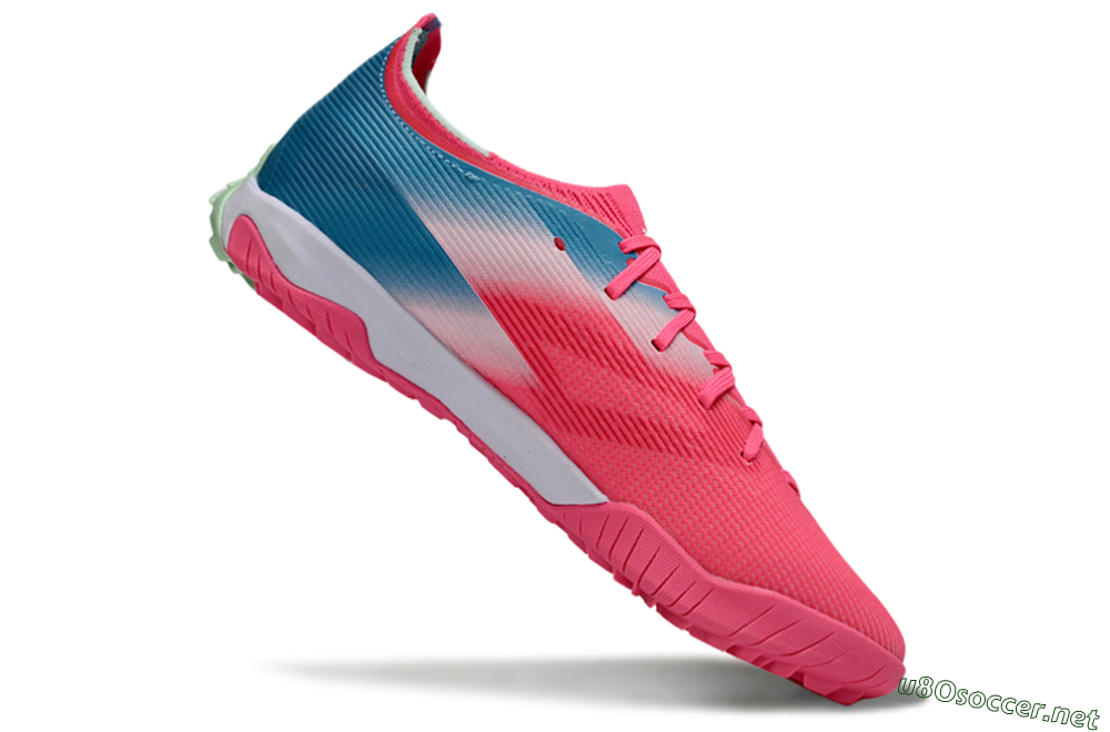 Men's Puma Ultra Ultimate TF Football Shoes - Pink/Coral Pink/Turquoise Blue 4