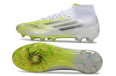 Men's Adidas F50 Pro Mid FG Football Boots - Yellow/Neon Lime/White