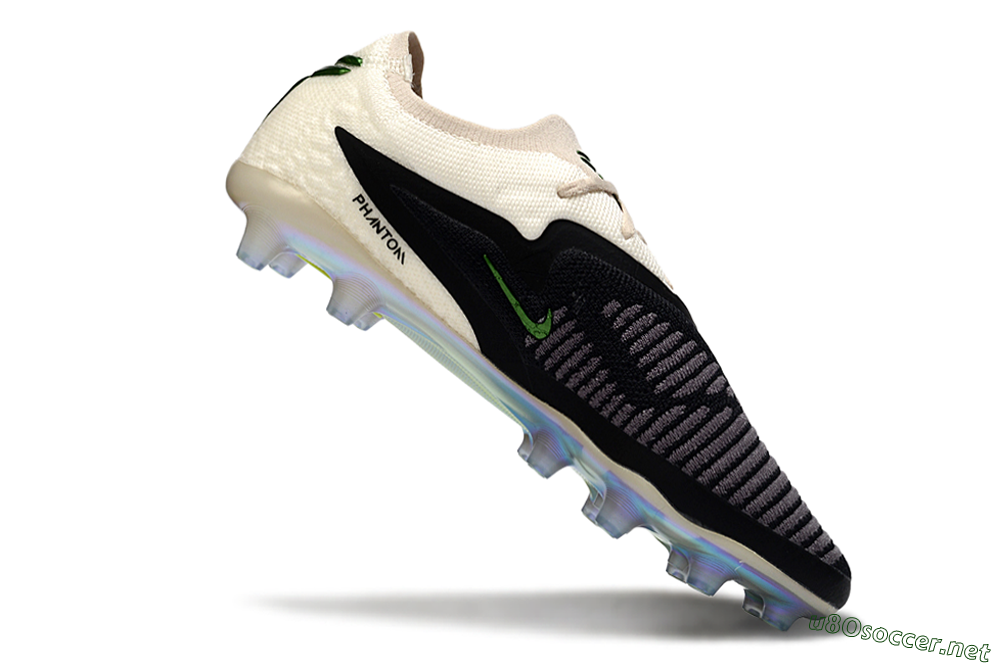 Unisex Nike Phantom 6 Low Elite AG Football Boots - Black/Green Glint/White Frost 4