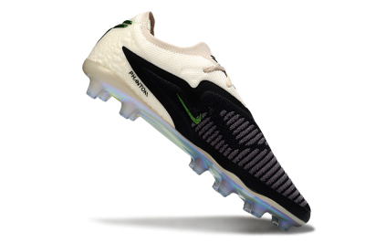 Unisex Nike Phantom 6 Low Elite AG Football Boots - Black/Green Glint/White Frost