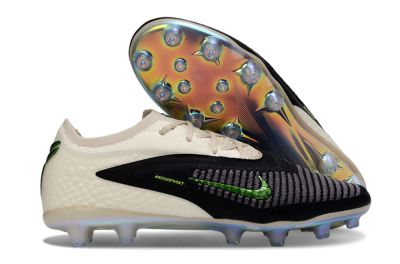 Unisex Nike Phantom 6 Low Elite AG Football Boots - Black/Green Glint/White Frost