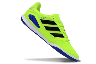 Men's Adidas Top Sala IC Football Shoes - Green/Bright Green/Deep Blue