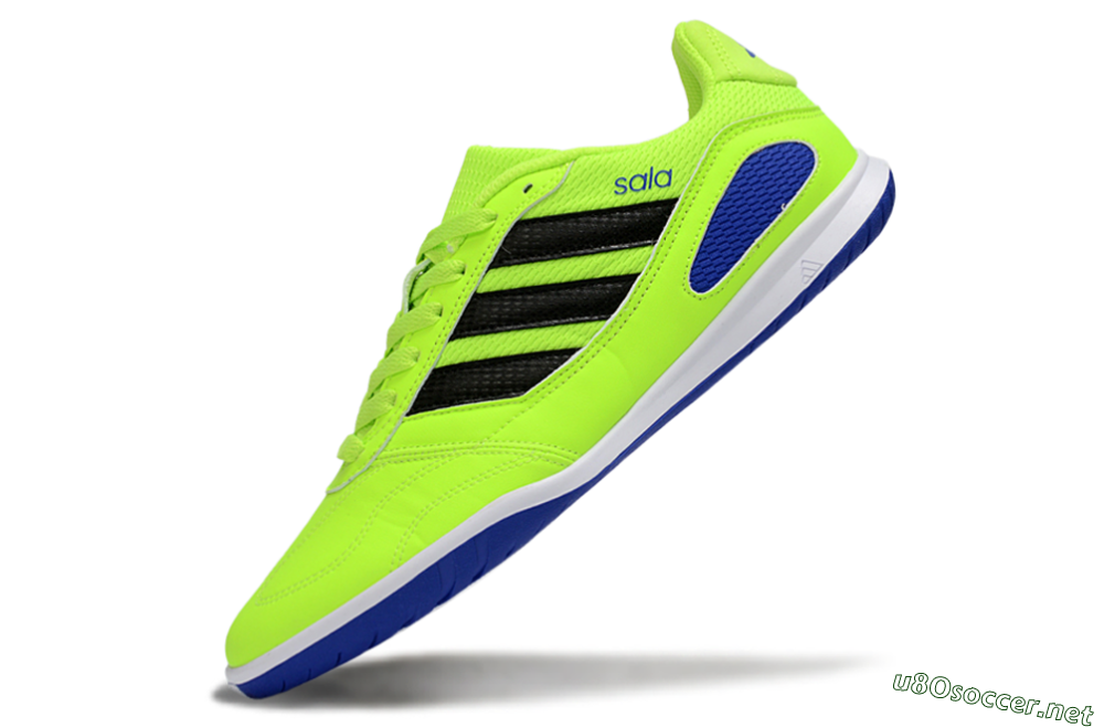 Men's Adidas Top Sala IC Football Shoes - Green/Bright Green/Deep Blue 5