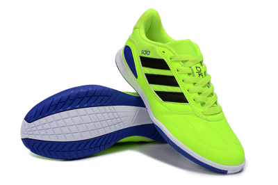 Men's Adidas Top Sala IC Football Shoes - Green/Bright Green/Deep Blue