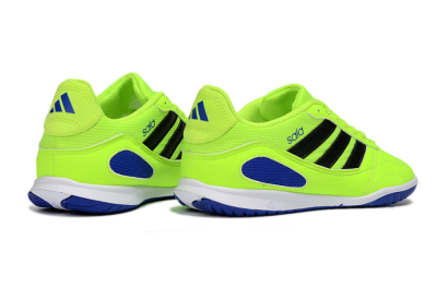 Men's Adidas Top Sala IC Football Shoes - Green/Bright Green/Deep Blue