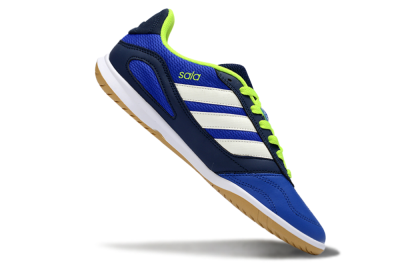 Men's Adidas Top Sala IC Football Shoes - Blue/Lime Green/White
