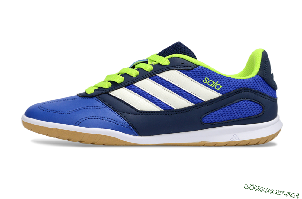 Men's Adidas Top Sala IC Football Shoes - Blue/Lime Green/White 0