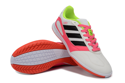 Men's Adidas Top Sala IC Football Shoes - White/Neon Pink/Black