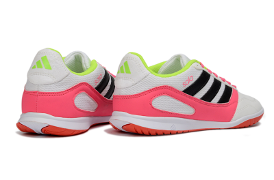 Men's Adidas Top Sala IC Football Shoes - White/Neon Pink/Black