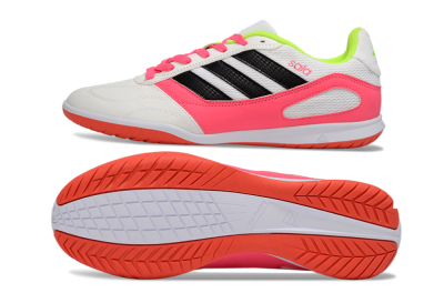 Men's Adidas Top Sala IC Football Shoes - White/Neon Pink/Black