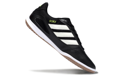 Men's Adidas Top Sala IC Football Shoes - Black/White/Glow Green