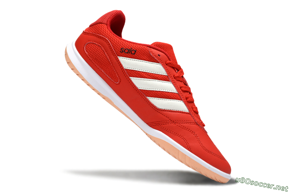 Men's Adidas Top Sala IC Football Shoes - Red/Fiery Red/Soft Coral 4
