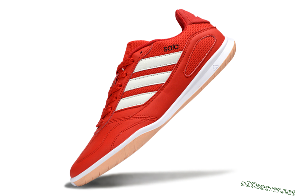 Men's Adidas Top Sala IC Football Shoes - Red/Fiery Red/Soft Coral 5