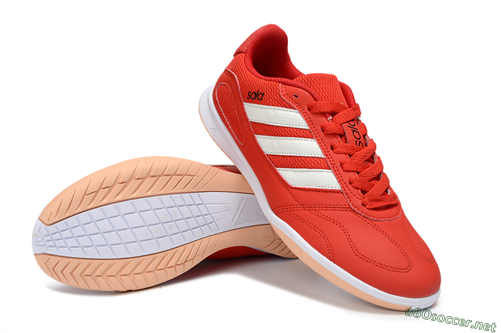 Men's Adidas Top Sala IC Football Shoes - Red/Fiery Red/Soft Coral 3