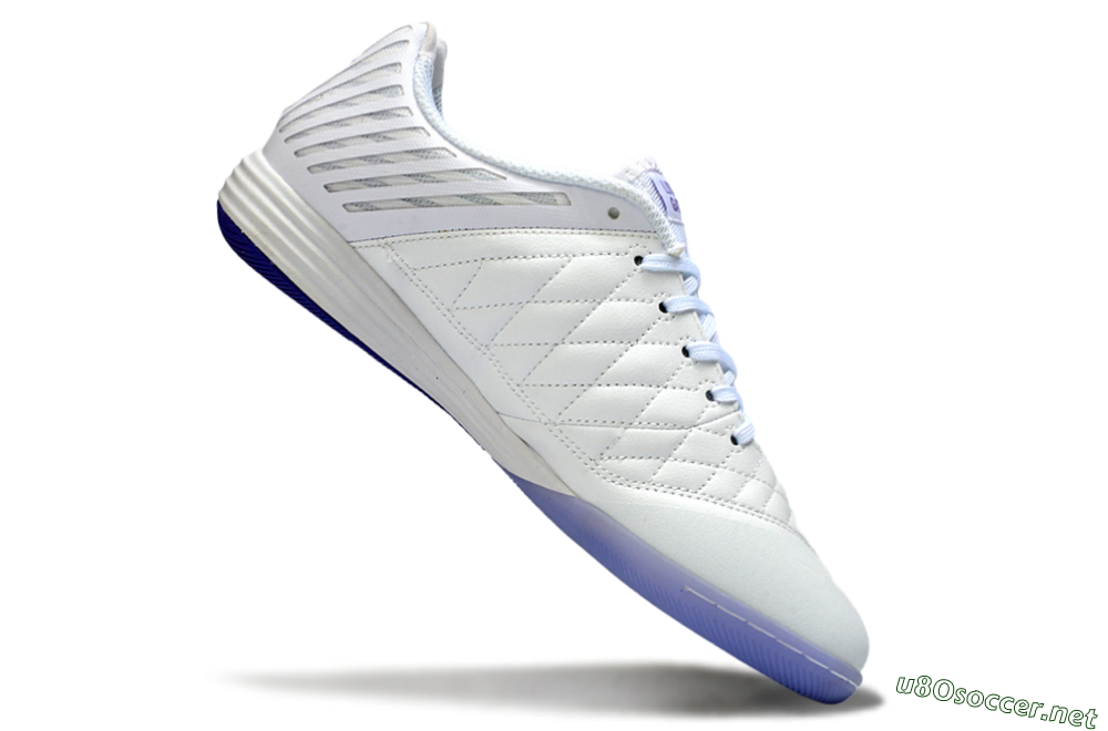 Unisex Nike Lunar Gato 2 IC Football Shoes - White/Lavender Bliss/Soft Lilac 4