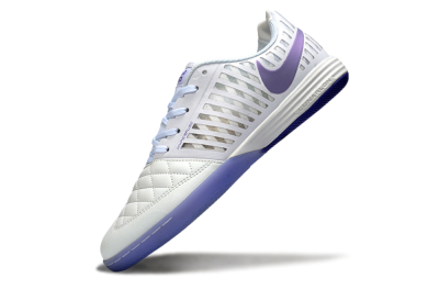 Unisex Nike Lunar Gato 2 IC Football Shoes - White/Lavender Bliss/Soft Lilac