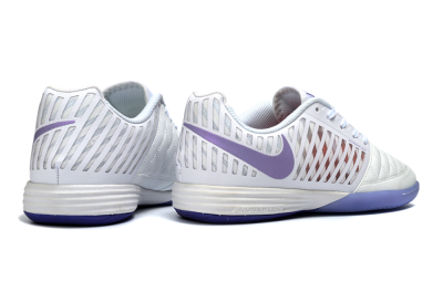 Unisex Nike Lunar Gato 2 IC Football Shoes - White/Lavender Bliss/Soft Lilac