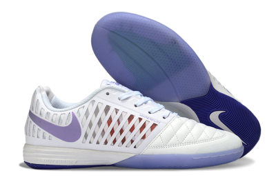 Unisex Nike Lunar Gato 2 IC Football Shoes - White/Lavender Bliss/Soft Lilac