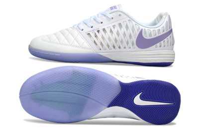 Unisex Nike Lunar Gato 2 IC Football Shoes - White/Lavender Bliss/Soft Lilac