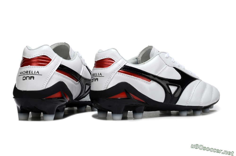 Men's Mizuno Morelia Neo 2 FG Football Boots - White/Crimson Black/Crimson White 6