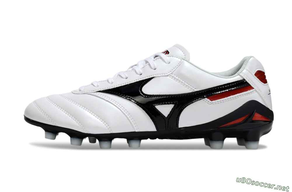 Men's Mizuno Morelia Neo 2 FG Football Boots - White/Crimson Black/Crimson White 0