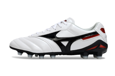Men's Mizuno Morelia Neo 2 FG Football Boots - White/Crimson Black/Crimson White