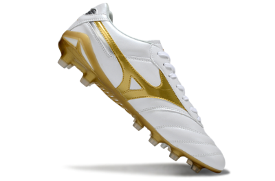 Men's Mizuno Morelia Neo 2 FG Football Boots - White/Golden Pearl/Classic White