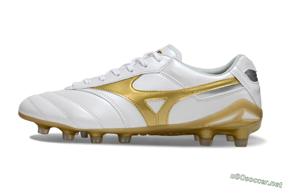 Men's Mizuno Morelia Neo 2 FG Football Boots - White/Golden Pearl/Classic White 0