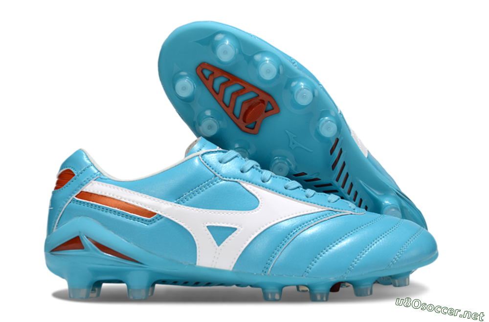 Men's Mizuno Morelia Neo 2 FG Football Boots - Cyan/Bright Cyan/White 2