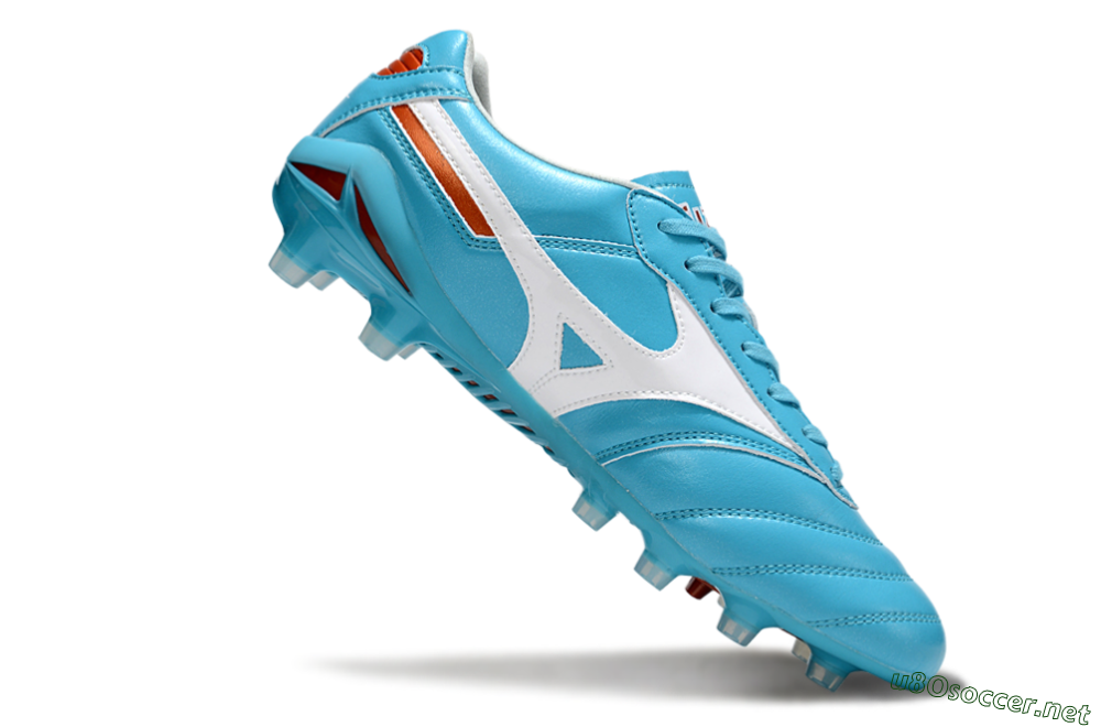 Men's Mizuno Morelia Neo 2 FG Football Boots - Cyan/Bright Cyan/White 4
