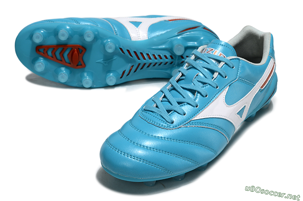 Men's Mizuno Morelia Neo 2 FG Football Boots - Cyan/Bright Cyan/White 3