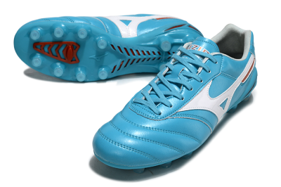 Men's Mizuno Morelia Neo 2 FG Football Boots - Cyan/Bright Cyan/White