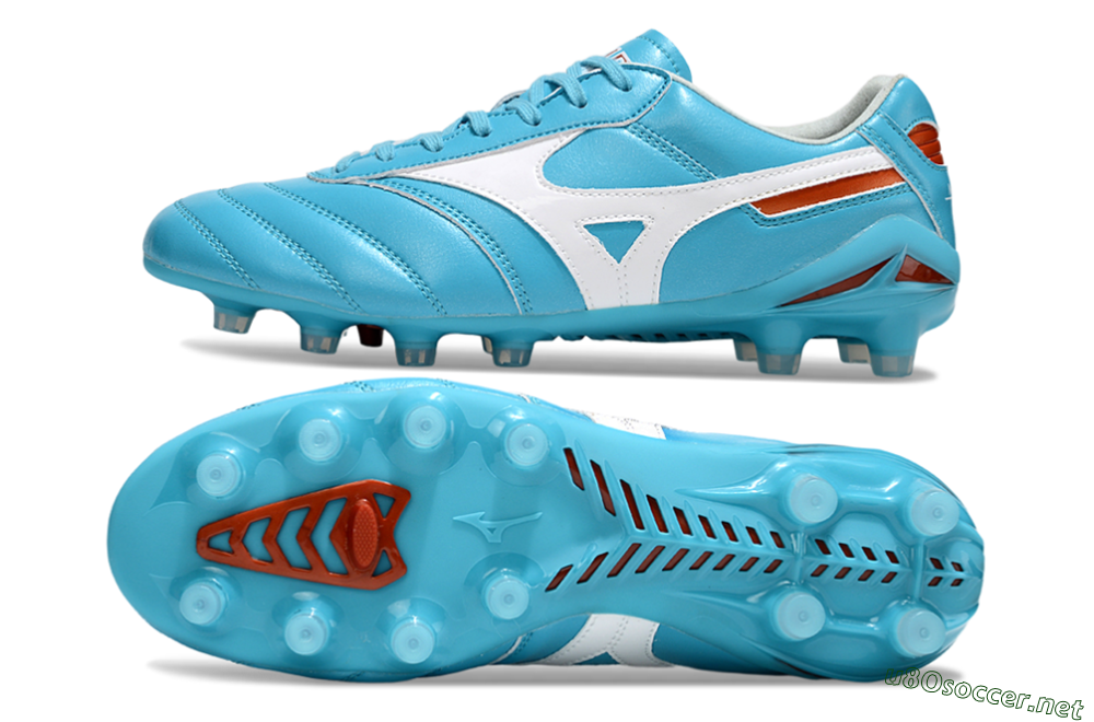 Men's Mizuno Morelia Neo 2 FG Football Boots - Cyan/Bright Cyan/White 1