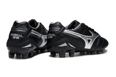 Men's Mizuno Morelia Neo 2 FG Football Boots - Black/Midnight Black/Silver Shine