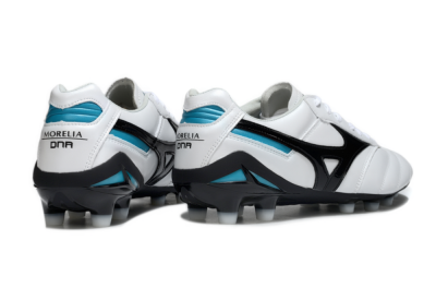 Men's Mizuno Morelia Neo 2 FG Football Boots - White/Midnight Black/Turquoise