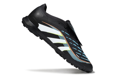Men's Adidas Predator 25 Elite Fold-Over Tongue TF Football Shoes - Black/Electric Yellow/White Strike