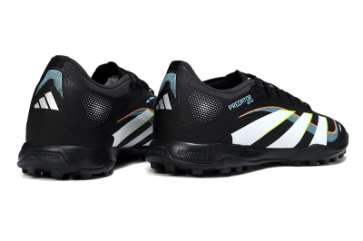 Men's Adidas Predator 25 Elite TF Football Shoes - Black/Electric Yellow/Frosted Blue