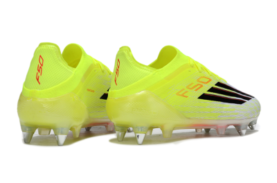 Men's Adidas F50 Elite SG Football Boots - Yellow/Neon Glow/Citrus Burst