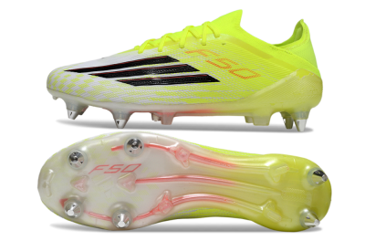 Men's Adidas F50 Elite SG Football Boots - Yellow/Neon Glow/Citrus Burst