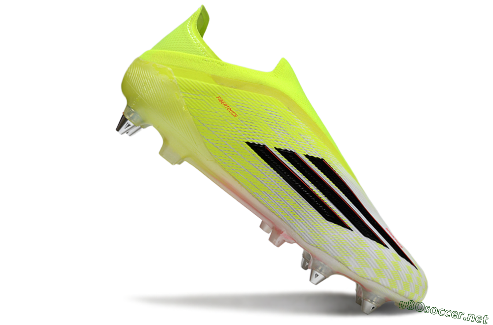 Men's Adidas F50 Elite Laceless SG Football Boots - Yellow/Neon Yellow/Black 4