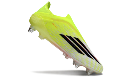 Men's Adidas F50 Elite Laceless SG Football Boots - Yellow/Neon Yellow/Black