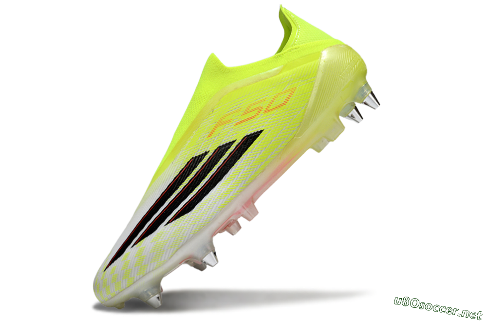 Men's Adidas F50 Elite Laceless SG Football Boots - Yellow/Neon Yellow/Black 5